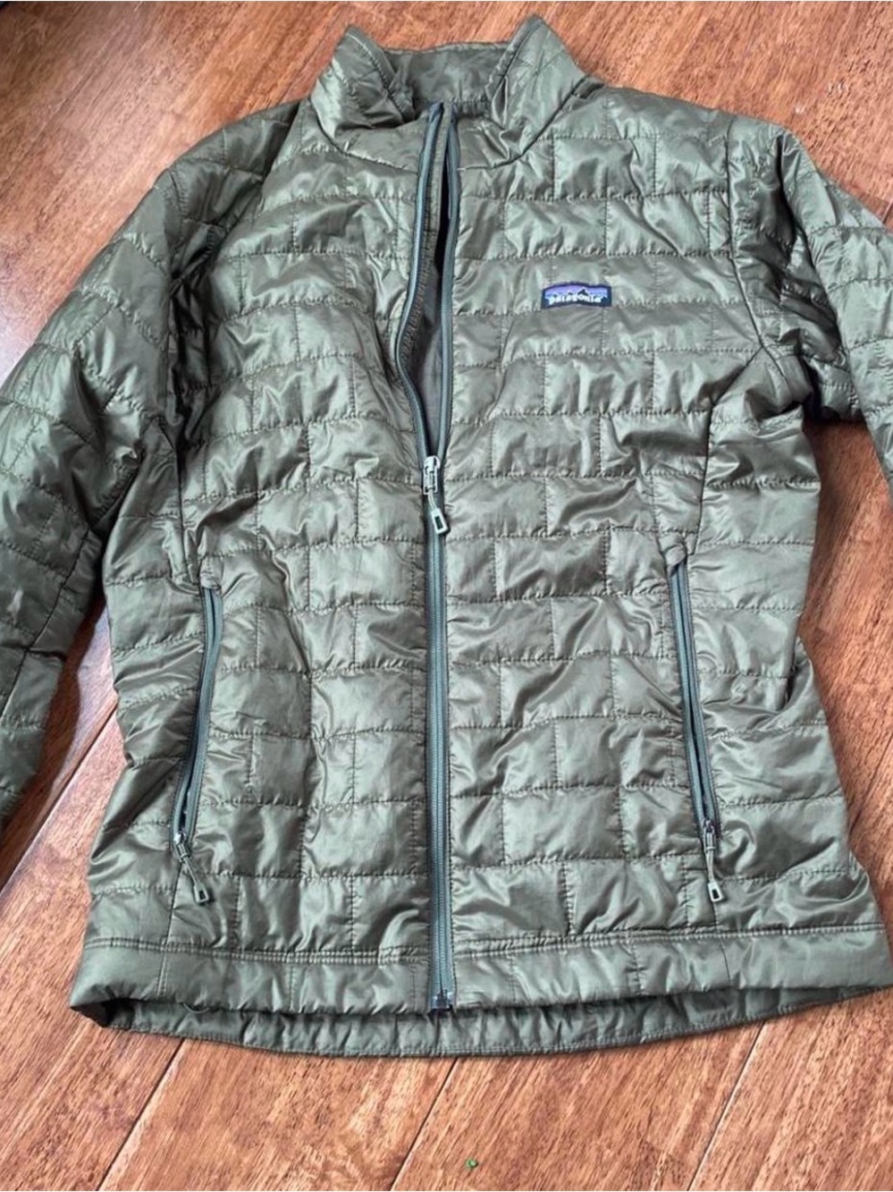 Patagonia Nano Puff Jacket Mens Small (Womens Medium) Green Puffer Jacket Coat
